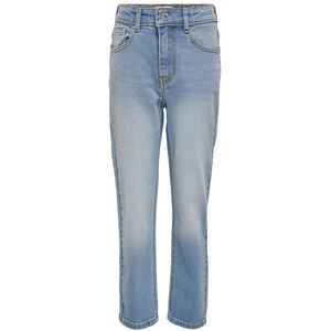 Mom jeans KIDS ONLY. Katoen materiaal. Maten 13 jaar - 153 cm. Blauw kleur