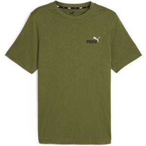 T-shirt met korte mouwen, essentiel, klein logo PUMA. Katoen materiaal. Maten L. Groen kleur