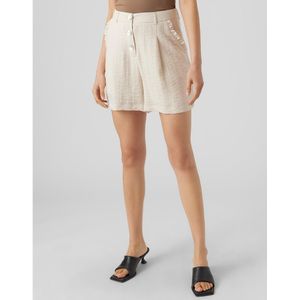 Short met knopen VERO MODA. Viscose materiaal. Maten 36 FR - 34 EU. Beige kleur