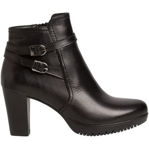 Bottines met hak, leer TAMARIS. Leer materiaal. Maten 40. Zwart kleur