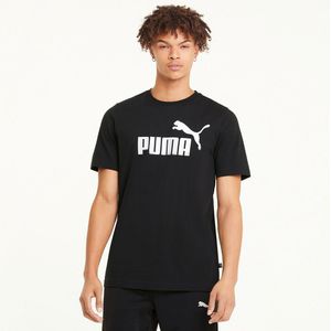 T-shirt met korte mouwen, groot logo essentiel PUMA. Katoen materiaal. Maten XXL. Zwart kleur
