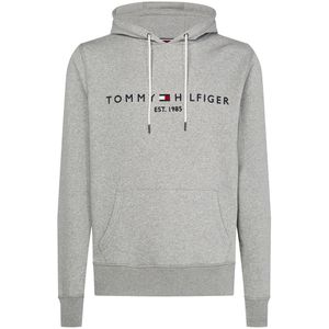 Hoodie, Tommy Logo TOMMY HILFIGER. Katoen materiaal. Maten 3XL. Grijs kleur