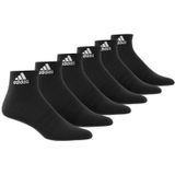 Set van 6 paar gematelasseerde sokken Sportswear adidas Performance. Katoen materiaal. Maten XXL. Zwart kleur