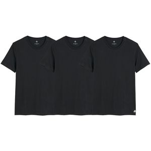 Set van 3 T-shirts met ronde hals en losse snit adidas Performance. Katoen materiaal. Maten XXL. Zwart kleur
