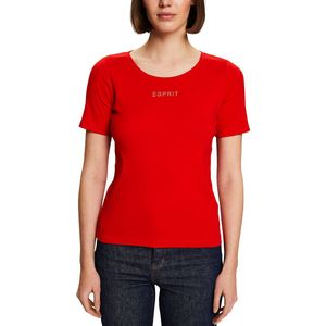 T-shirt met ronde hals en korte mouwen ESPRIT. Katoen materiaal. Maten XL. Rood kleur