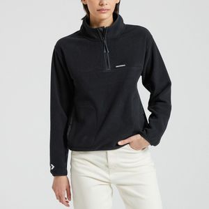 Sweater Polar Fleece Pop-over CONVERSE. Polyester materiaal. Maten XL. Zwart kleur