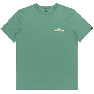 T-shirt met korte mouwen, klein logo QUIKSILVER. Katoen materiaal. Maten S. Groen kleur