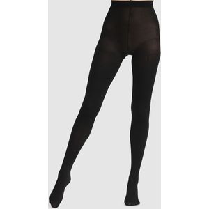 Opake panty's Cotelé Style - 50 deniers DIM. Polyamide materiaal. Maten 1/2. Zwart kleur