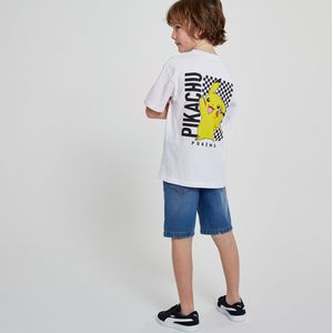 T-shirt Pokémon, oversized model POKEMON. Katoen materiaal. Maten 5 jaar - 108 cm. Wit kleur