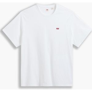 T-shirt met ronde hals en logo Chesthit Big and Tall LEVIS BIG & TALL. Katoen materiaal. Maten XXL. Wit kleur