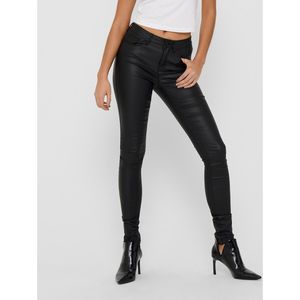 Gecoate skinny broek ONLY. Viscose materiaal. Maten M / L32. Zwart kleur