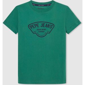 T-shirt met korte mouwen PEPE JEANS. Katoen materiaal. Maten 16 jaar - 174 cm. Groen kleur