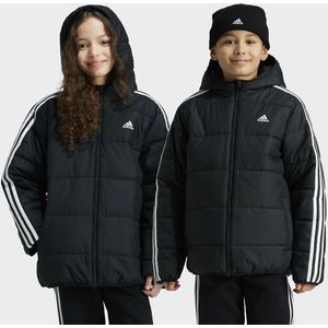 Donsjas met kap ADIDAS SPORTSWEAR. Polyester materiaal. Maten 13/14 jaar - 153/156 cm. Zwart kleur