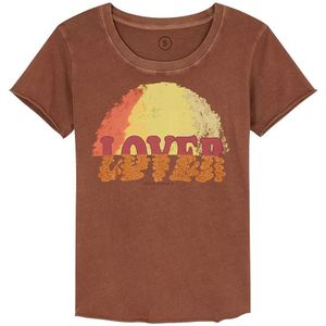 T-shirt met korte mouwen TORO LEON & HARPER. Katoen materiaal. Maten L. Oranje kleur