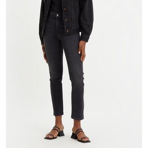 Jeans 724 High Rise Straight LEVI'S. Denim materiaal. Maten Maat 30 (US) - Lengte 28. Grijs kleur