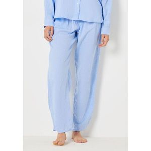 Pyjamabroek Justine ETAM. Linnen materiaal. Maten XL. Blauw kleur