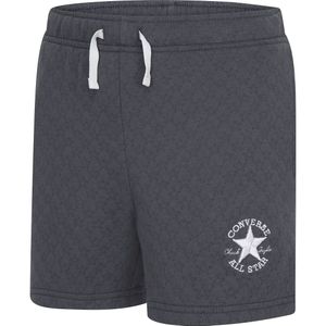 Fleeceshort in pointelle met stermotief CONVERSE. Molton materiaal. Maten 10/12 jaar - 138/150 cm. Zwart kleur