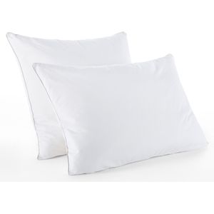 Zacht hoofdkussen 70% dons, anti-mijt LA REDOUTE INTERIEURS.  materiaal. Maten 40 x 40 cm. Wit kleur