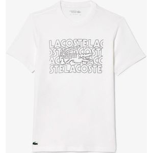 T-shirt met ronde hals in jersey met logo LACOSTE. Katoen materiaal. Maten XL. Wit kleur