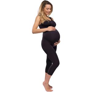 Korte legging voor zwangerschap CARRIWELL. Polyamide materiaal. Maten XL. Zwart kleur