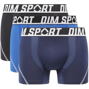 Set van 3 boxershorts DIM. Katoen materiaal. Maten M. Blauw kleur