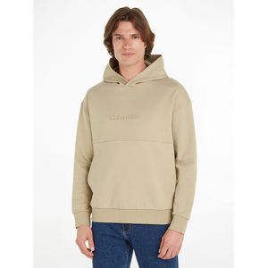 Losse hoodie met logo CALVIN KLEIN. Katoen materiaal. Maten XL. Beige kleur