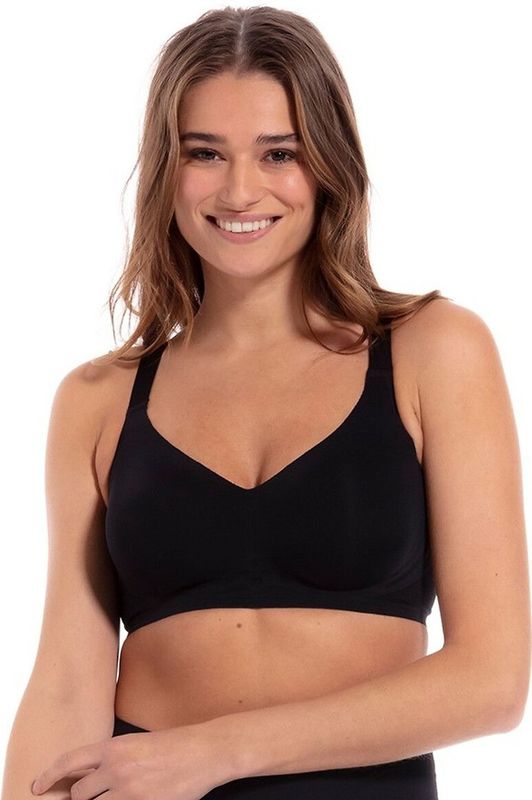 Bustier Sensual support bra MAGIC BODYFASHION. Microvezel materiaal. Maten M. Zwart kleur