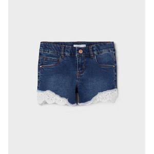 Short NAME IT. Katoen materiaal. Maten 8 jaar - 126 cm. Blauw kleur