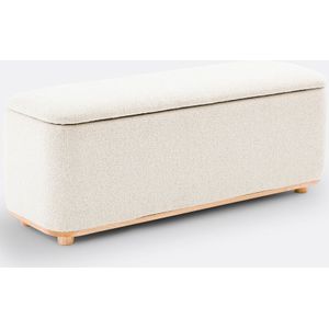 Bank, stof bouclette, Elia LA REDOUTE INTERIEURS. Stof materiaal. Maten één maat. Beige kleur