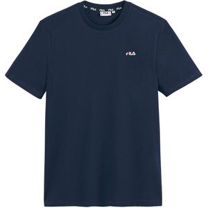 T-shirt korte mouwen, klein logo Berloz FILA. Katoen materiaal. Maten S. Blauw kleur