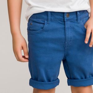 Bermuda in jeans LA REDOUTE COLLECTIONS. Katoen materiaal. Maten 7 jaar - 120 cm. Blauw kleur