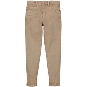 Slim broek LA REDOUTE COLLECTIONS. Katoen materiaal. Maten 10 jaar - 138 cm. Kastanje kleur