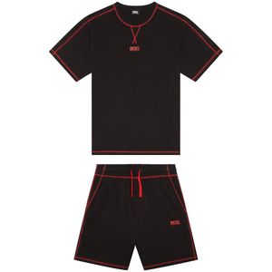 Korte pyjama DIESEL. Katoen materiaal. Maten XS. Zwart kleur