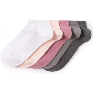 Set van 5 paar sokken LA REDOUTE COLLECTIONS. Katoen materiaal. Maten 35/37. Roze kleur