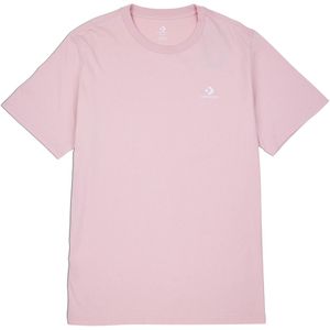 T-shirt unisex, korte mouwen, Star chevron CONVERSE. Katoen materiaal. Maten XXS. Roze kleur