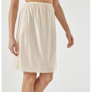 Onderrok in antistatisch tricot ANNE WEYBURN. Microvezel materiaal. Maten 50/52 FR - 48/50 EU. Beige kleur