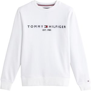 Sweater met ronde hals Tommy Logo TOMMY HILFIGER. Katoen materiaal. Maten L. Wit kleur