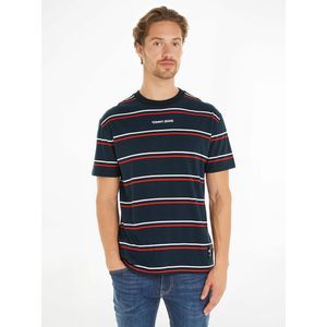 Gestreept T-shirt met ronde hals TOMMY JEANS. Katoen materiaal. Maten S. Blauw kleur