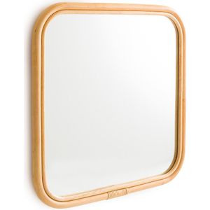 Vierkante spiegel in rotan 60x60 cm, Nogu LA REDOUTE INTERIEURS. Rotan materiaal. Maten één maat. Beige kleur