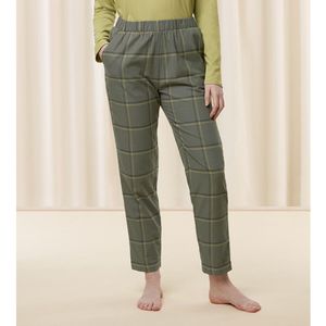 Pyjamabroek in flanel Mix & Match TRIUMPH. Katoen materiaal. Maten 44 FR - 42 EU. Groen kleur