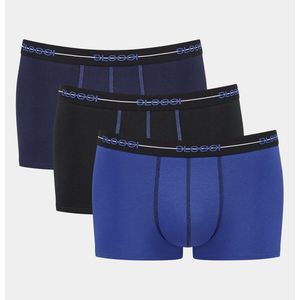 Set van 3 boxershorts Start SLOGGI. Katoen materiaal. Maten XXL. Blauw kleur