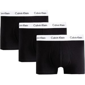 Set van 3 boxershorts in katoen met stretch CALVIN KLEIN UNDERWEAR. Katoen materiaal. Maten XL. Zwart kleur
