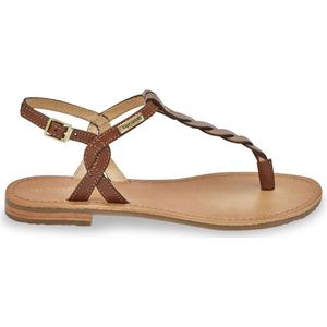 Leren sandalen met teenstukje Hamsong LES TROPEZIENNES PAR M BELARBI. Leer materiaal. Maten 36. Kastanje kleur