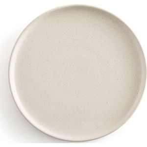 Set van 6 dessertborden in gespikkeld aardewerk, Tecka LA REDOUTE INTERIEURS. Zandsteen materiaal. Maten één maat. Beige kleur