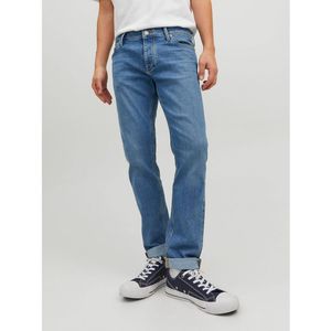 Slim jeans jjiglenn JACK & JONES. Katoen materiaal. Maten W28 - Lengte 32. Blauw kleur
