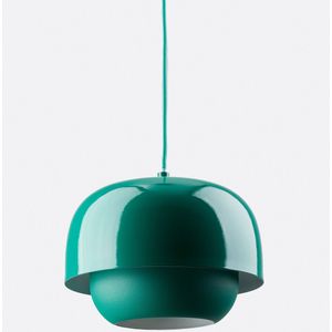 Hanglamp van gekleurd metaal Ø21,4 cm, Kinoko LA REDOUTE INTERIEURS. Metaal materiaal. Maten één maat. Groen kleur