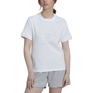 T-shirt Crest Graphic adidas Originals. Katoen materiaal. Maten 40 FR - 38 EU. Wit kleur