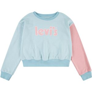 Sweater in molton met ronde hals LEVI'S KIDS. Katoen materiaal. Maten 16 jaar - 162 cm. Blauw kleur
