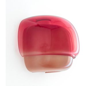 Wandlamp in gekleurd glas, Kinoko LA REDOUTE INTERIEURS. Glas materiaal. Maten één maat. Rood kleur