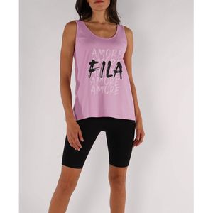 Pyjama ensemble tank top en fietsbroek FILA. Katoen materiaal. Maten XL. Roze kleur